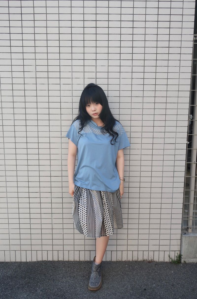 メッシュペッパードットTシャツ (2c)