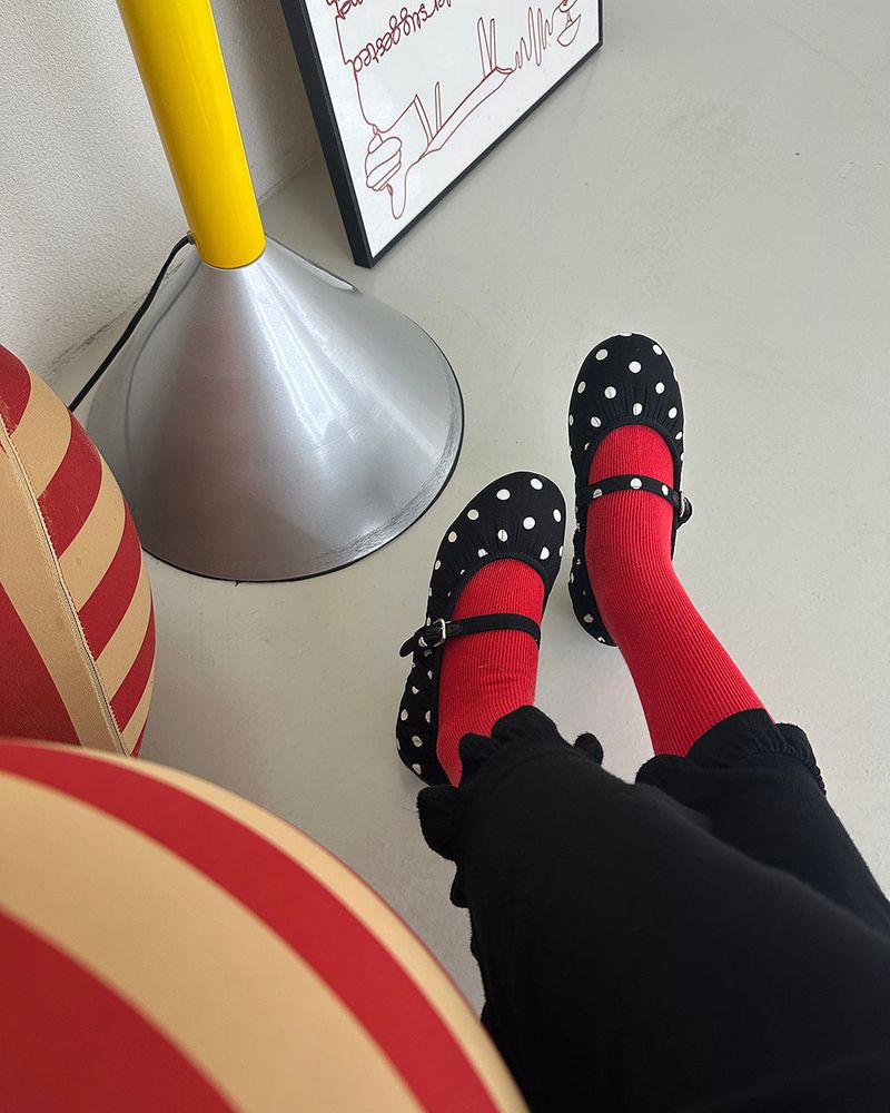 Dot Dot Dot Merry-Jane Flats