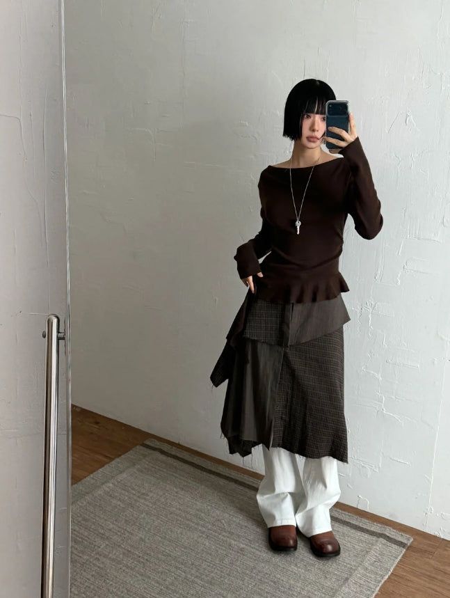 BUTTON PLAY PANEL SKIRT