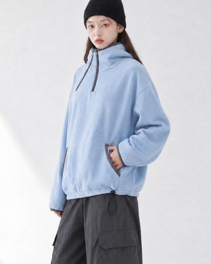 (UNISEX) アルプス 2 ジップ フリース フーディー