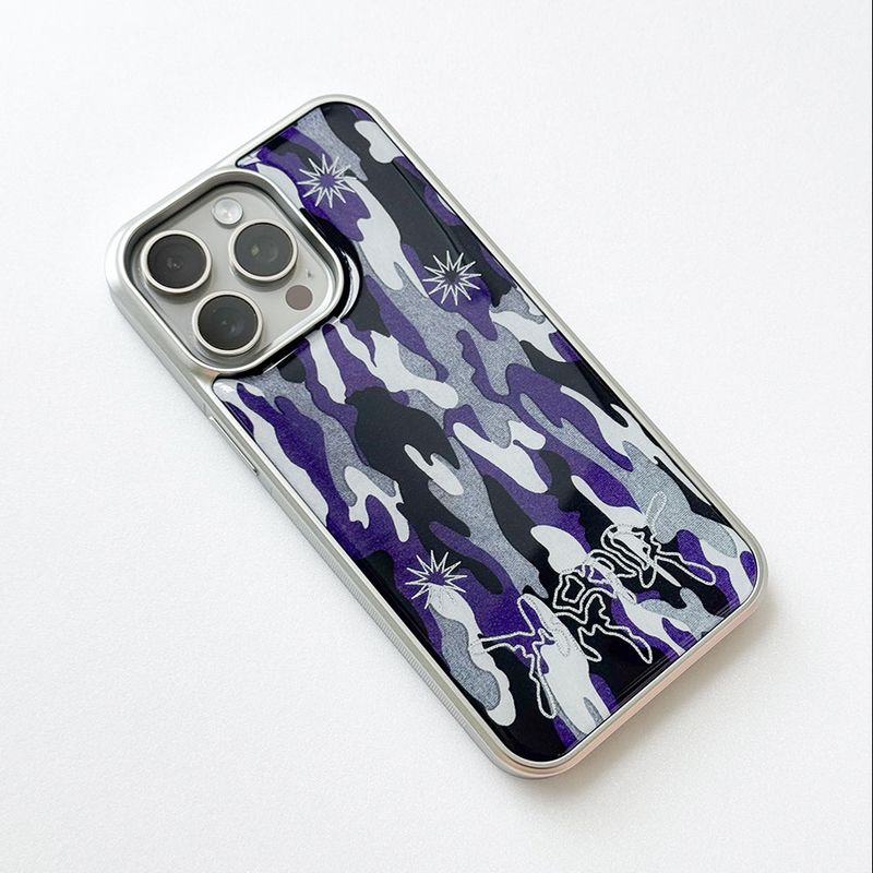 Sharpburst Camouflage Phone Case (SV_Purple)