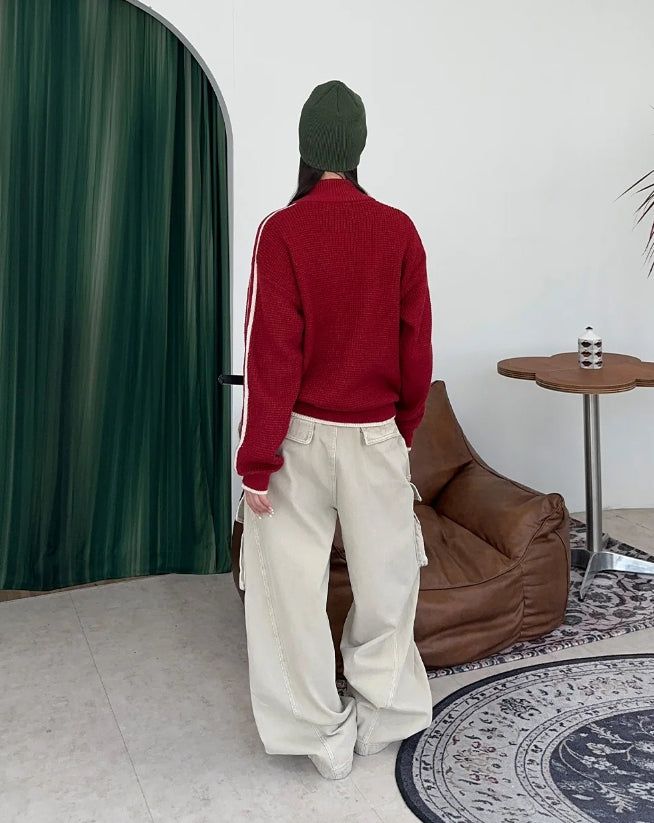 Raven Belted Dyeing Cargo Pants