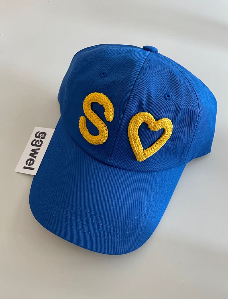 CUSTOM INITIAL CROCHET CAP