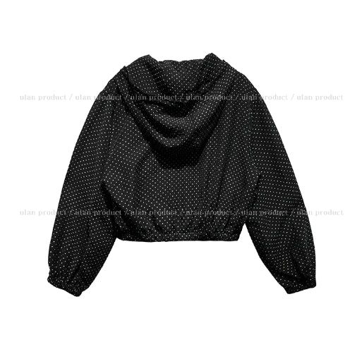 Summer Dot Rain Crop Hood Jumper