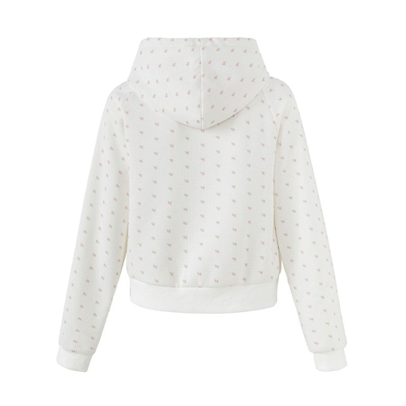 Merry Tiny Flower Hood Zip-up