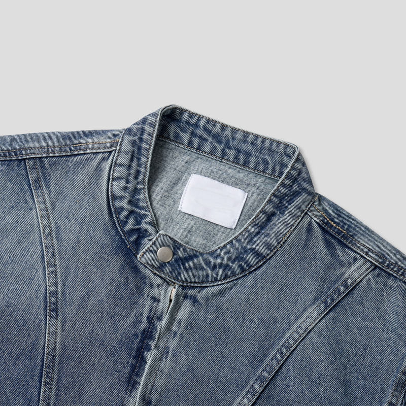 LEGACY CURVED CUT OFF DENIM JACKET