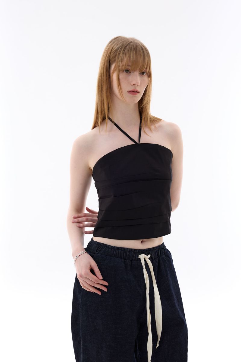 MELLIFLUOUS STRING TUBE TOP / BLACK