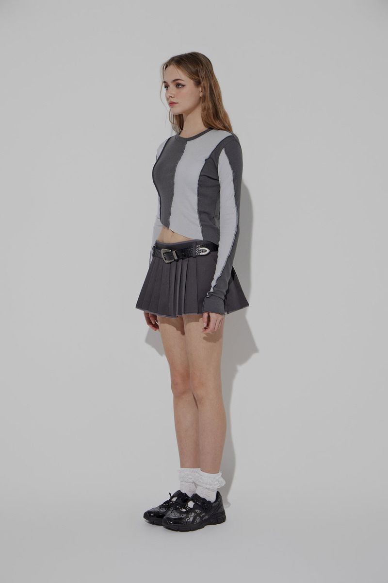 CHINO PLEATS SKIRT