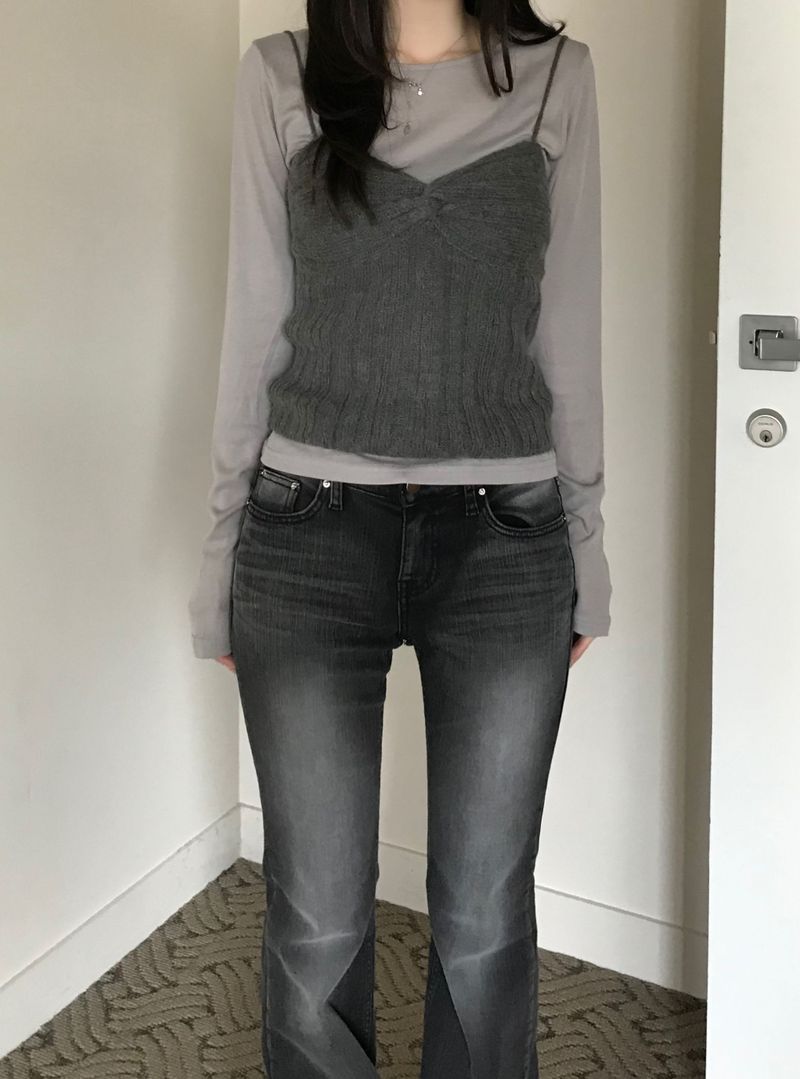 Alpaca knitwear top (2 colors)