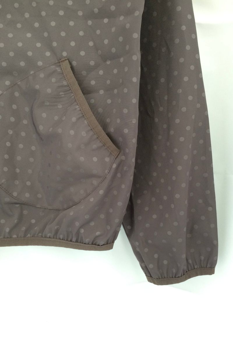 Soft terry dot windbreaker