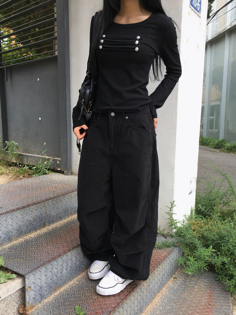 RITCORE（リットコア）の「ルミ パラシュート ウイング ジョー ワイド コットン パンツ (3c)（パンツ）」