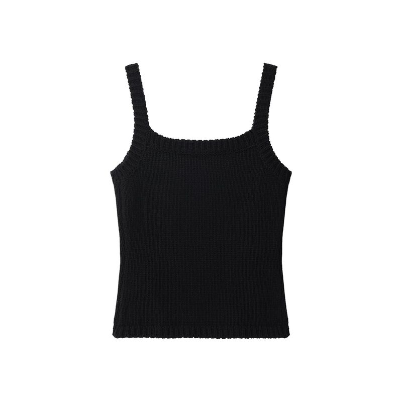 KNIT SLEEVELESS (BLACK)