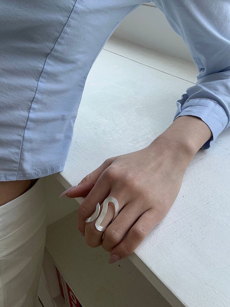 [925silver] Helix ring