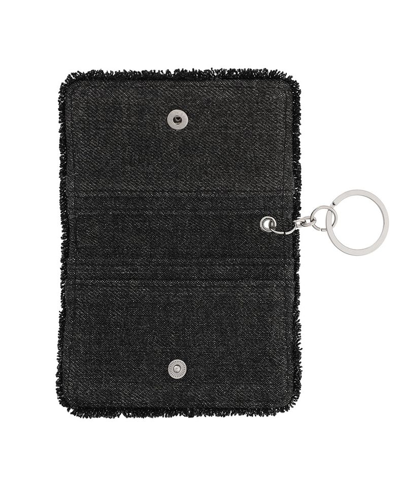 RAWCUT WASHED DENIM WALLET BLACK(CV2EFUAB61A)