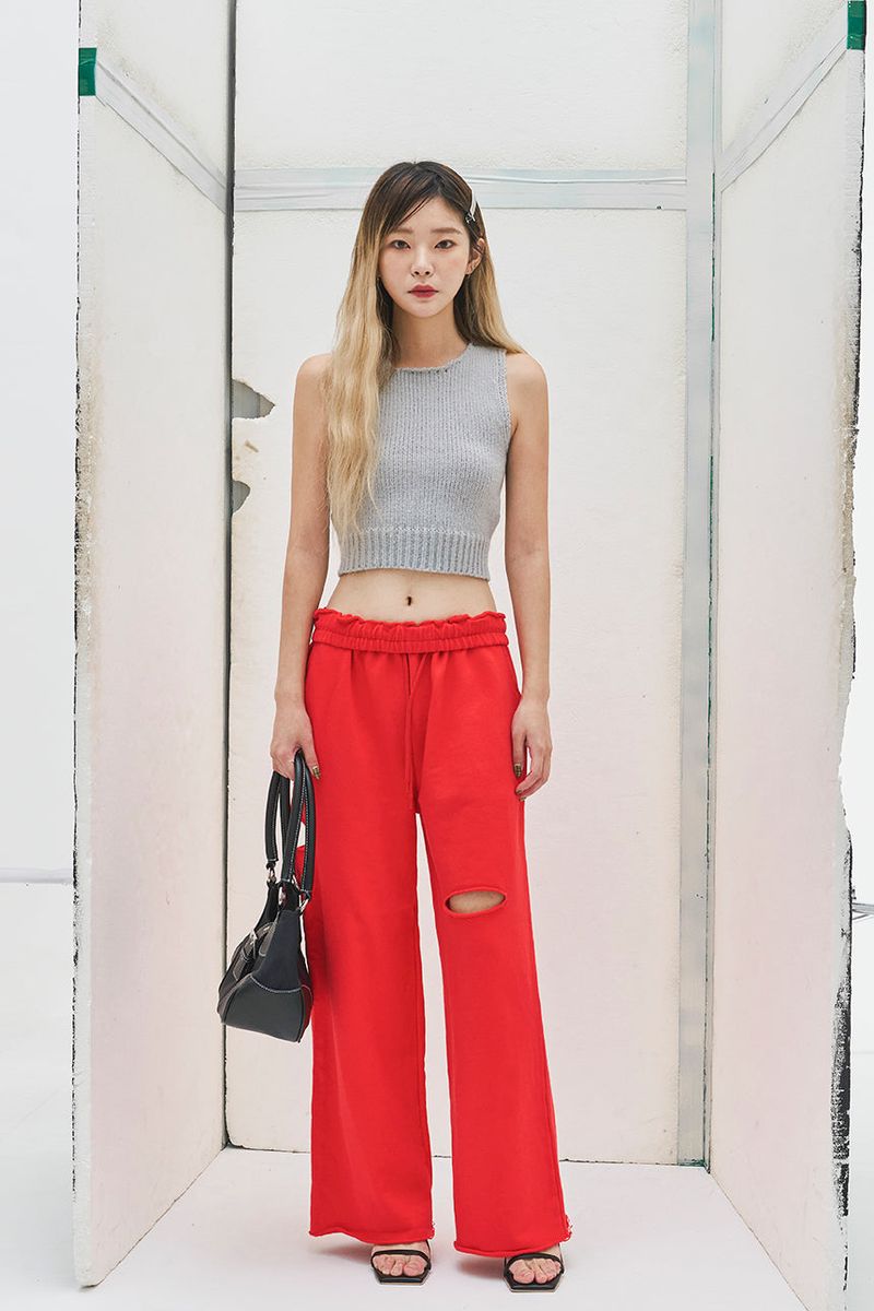 Back Point Knit Sleeveless (3 colors)