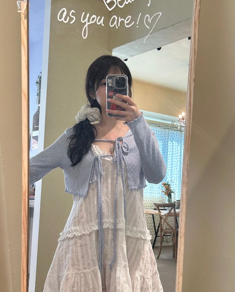 cattline(カトリーヌ)の「Layered Crop Cardigan(Tops)」