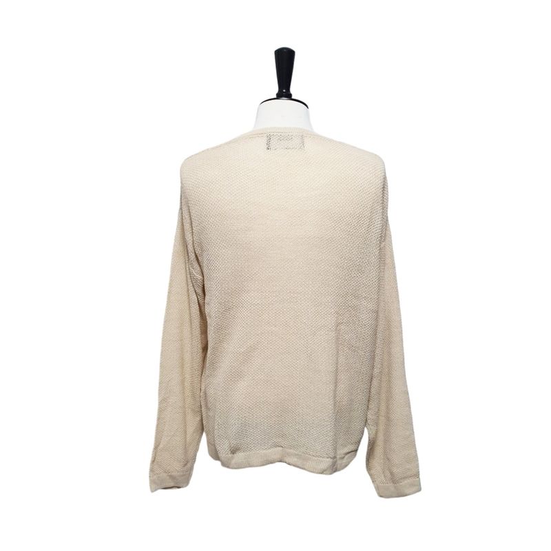 Light Beige Slit Knit