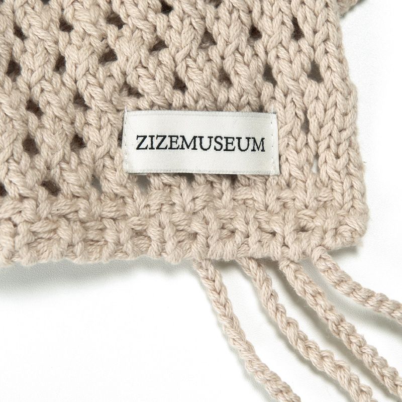 JELLYFISH STRAP BEANIE (BEIGE)