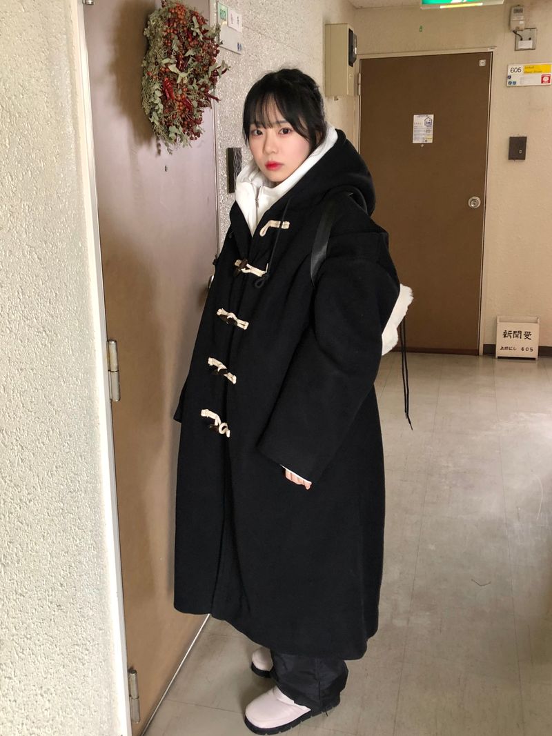 (quilted beam) Cambio hood duffle coat