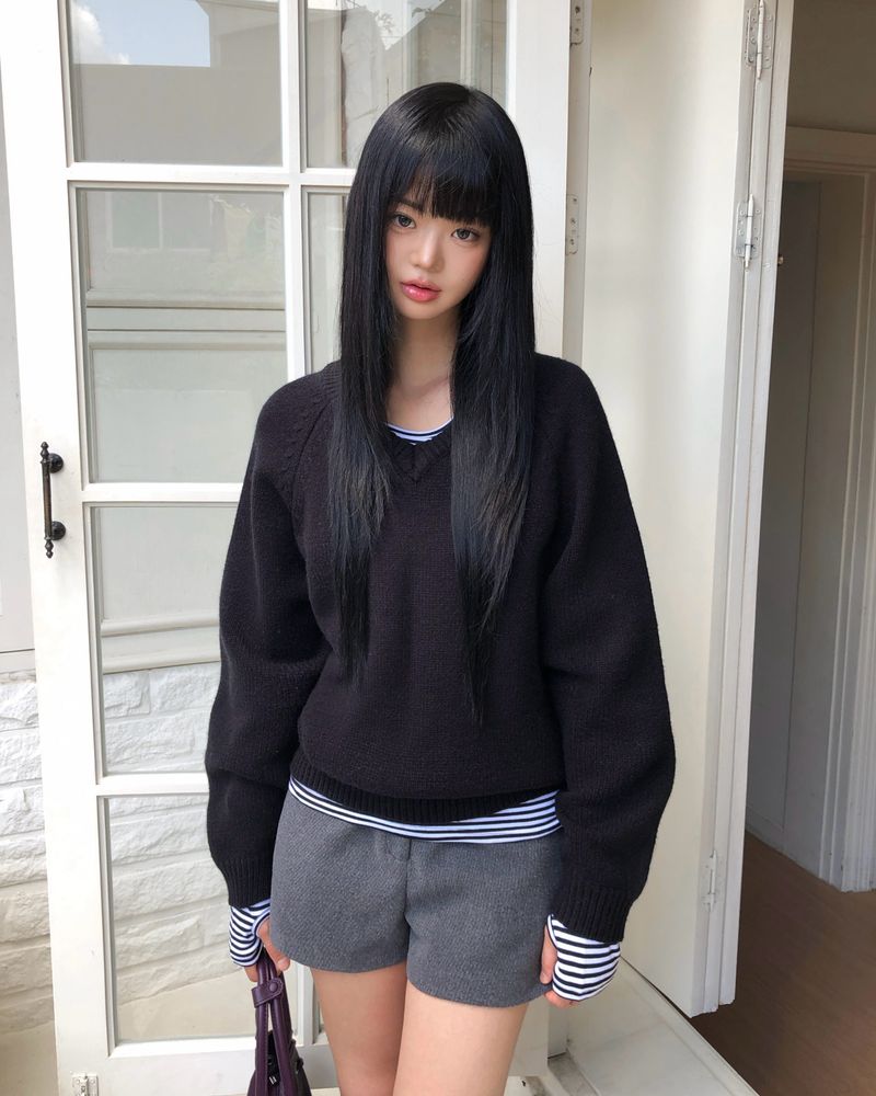 [ORIGINAL] Derr V-Neck Loose-Fit Knit