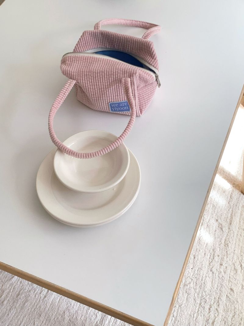 Handy pouch (corduroy softpink)