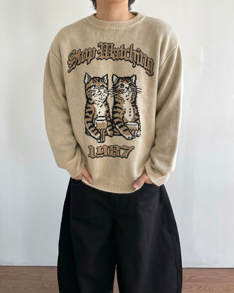 IDF（アイディーエフ）の「Watched jacquard knit（Tops）」