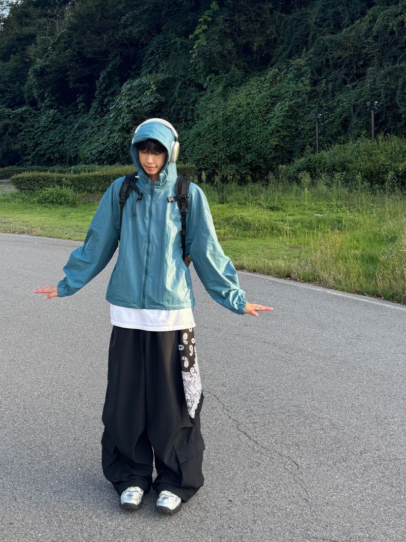 Nylon Low Cargo Pants (2 colors)