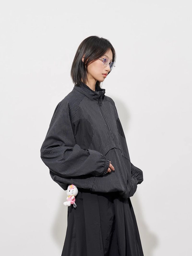 FMACM Removable Hat Half Zip Pullover Jacket