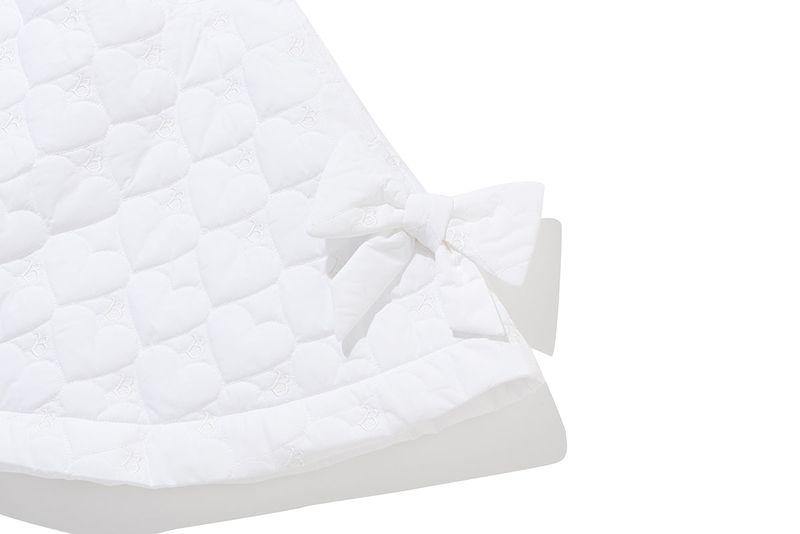 Heart Quilted Skirt (White)