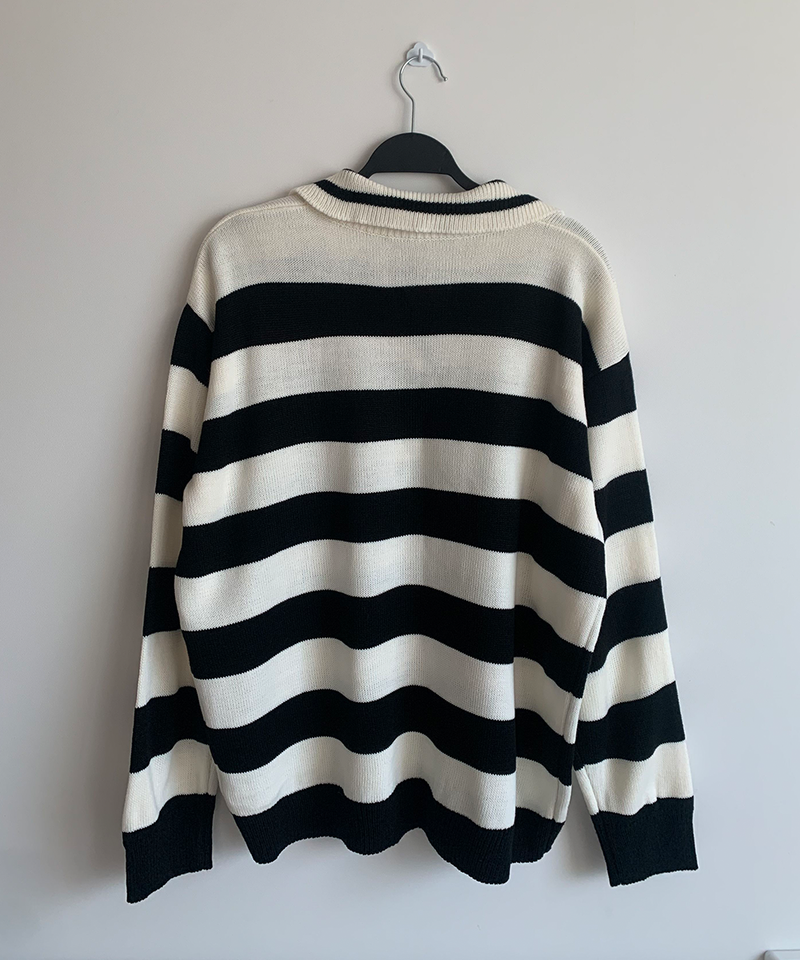 Bold Stripe Collar Knit