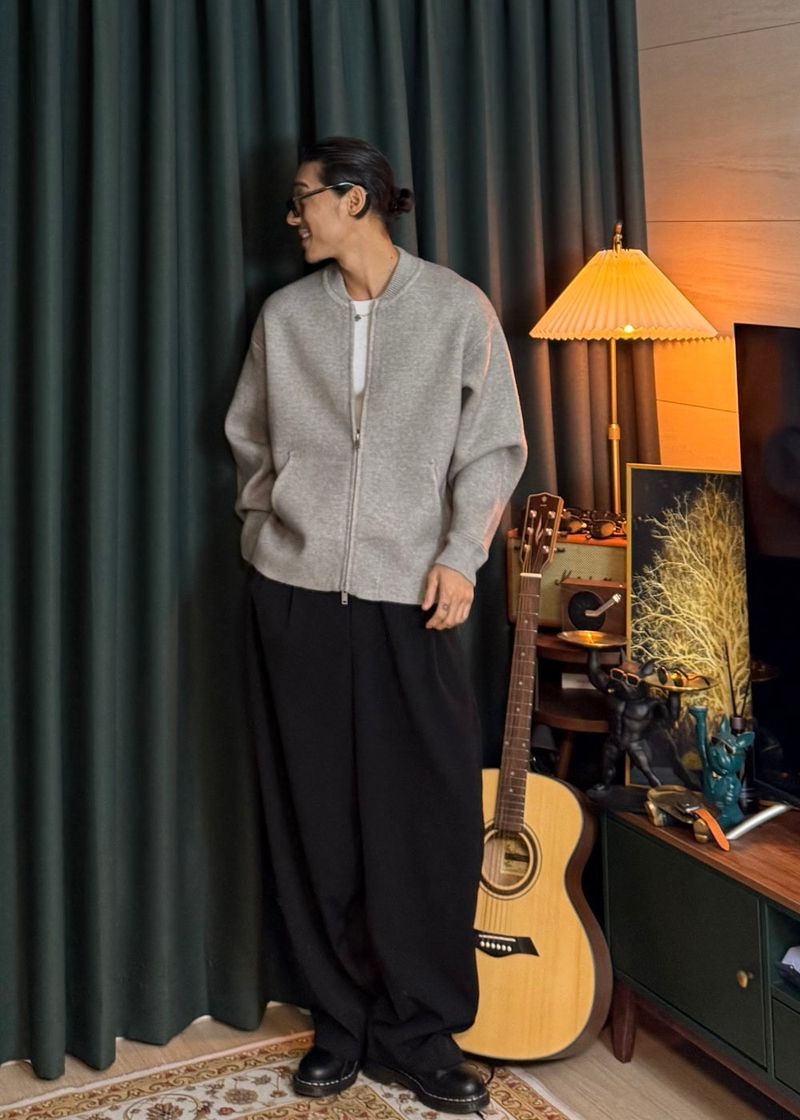 Perion Round Two-Way Cardigan 5COLOR