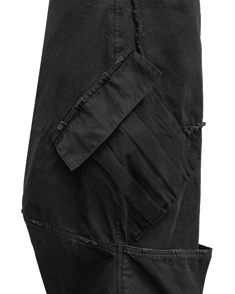 VTG BACK BOOTS CARGO SHORTS_BLACK