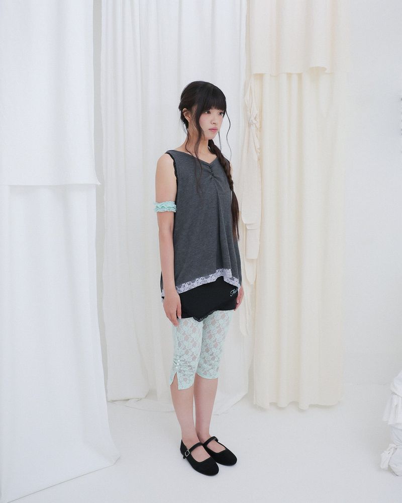 APRON MICRO PANTS / BLACK