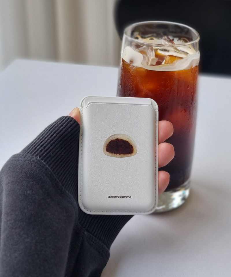 steamed bread MagSafe leather card wallet 