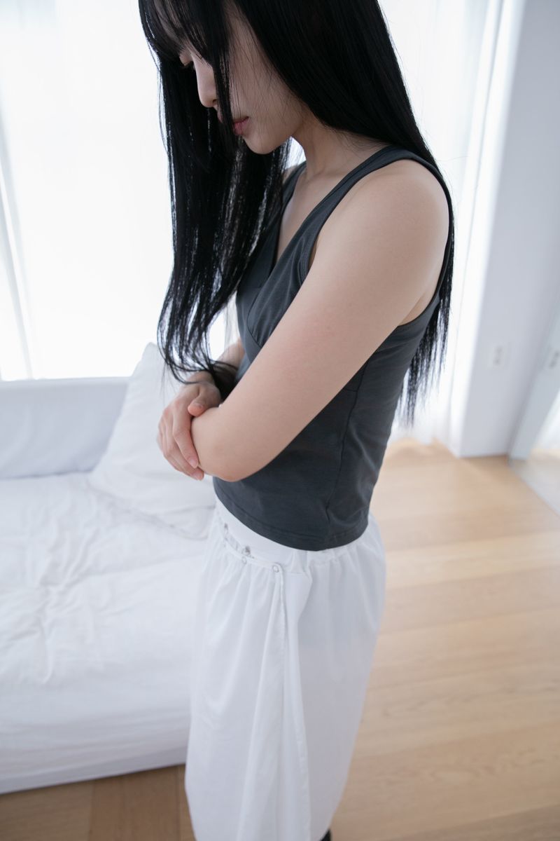 layered snap button skirt(2colors)