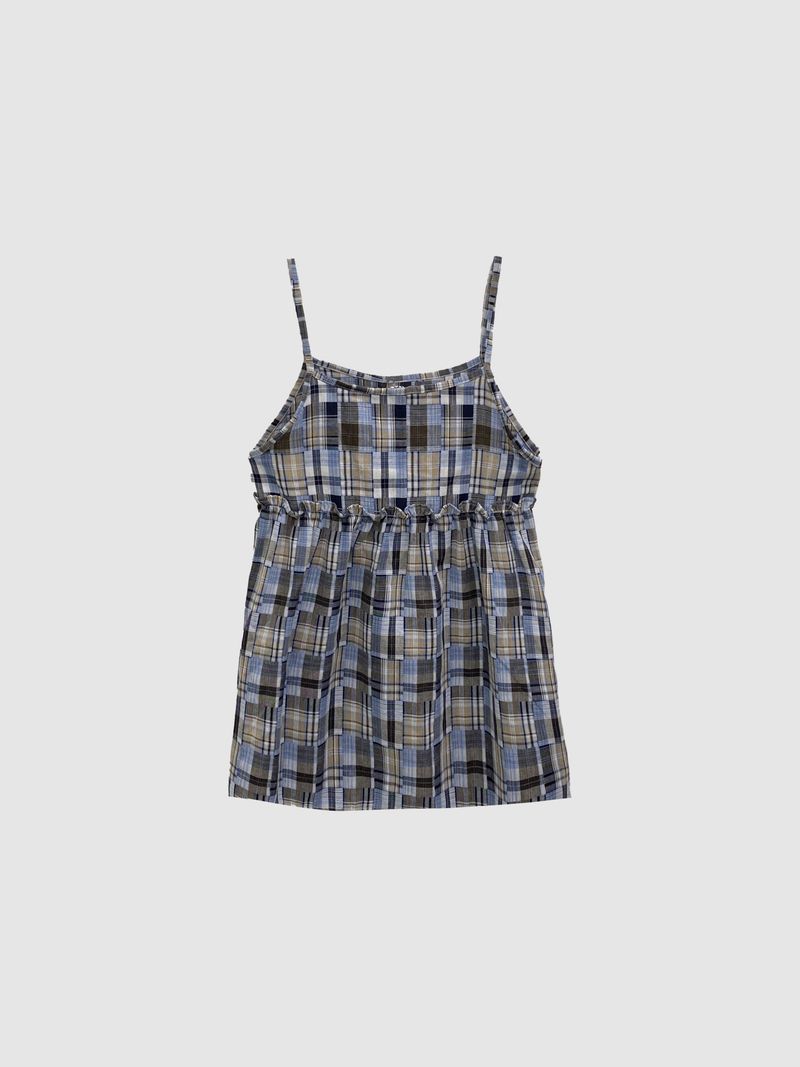 Meadow Check Button Blouse (2c)