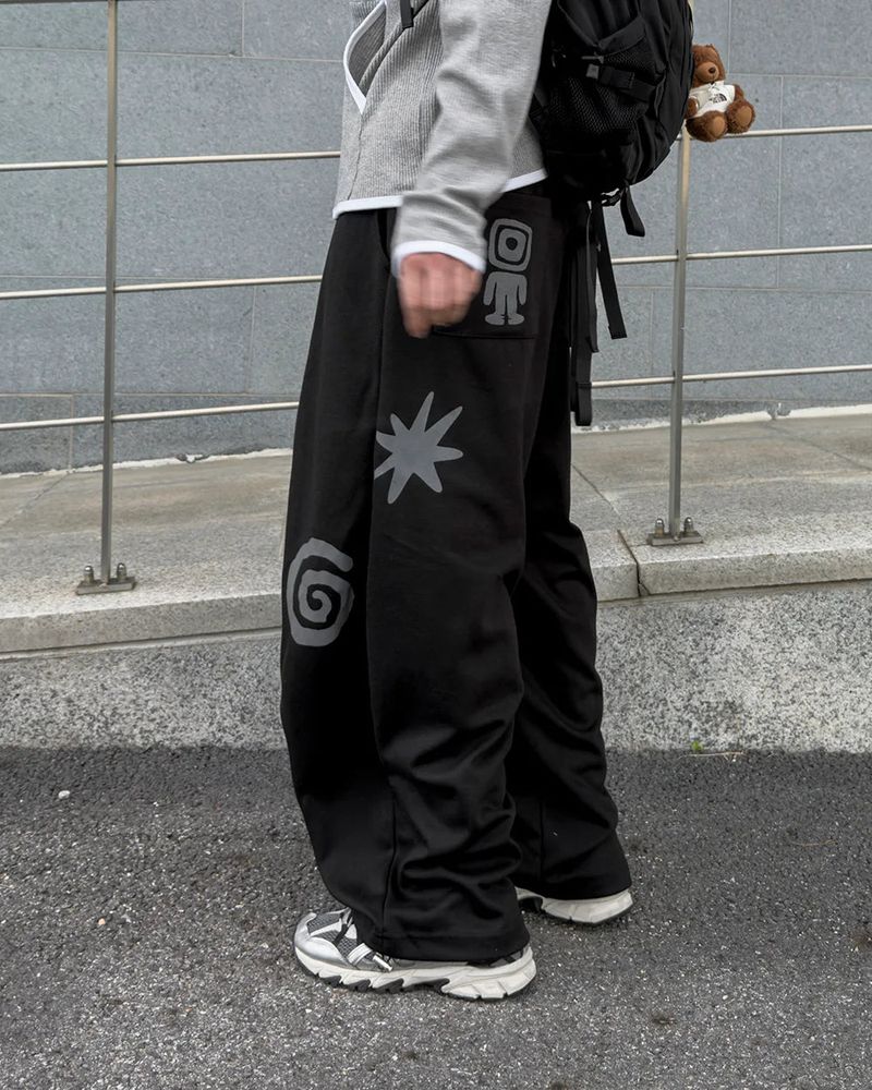 Nuve Art Graphic Wide Sweatpants