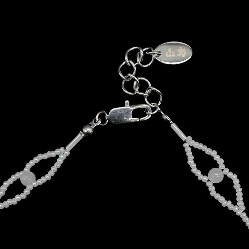 white 111-111 necklace