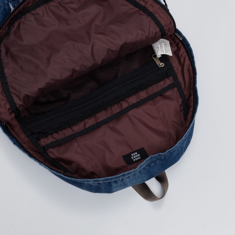 Washed Denim Turtle Backpack (Blue)