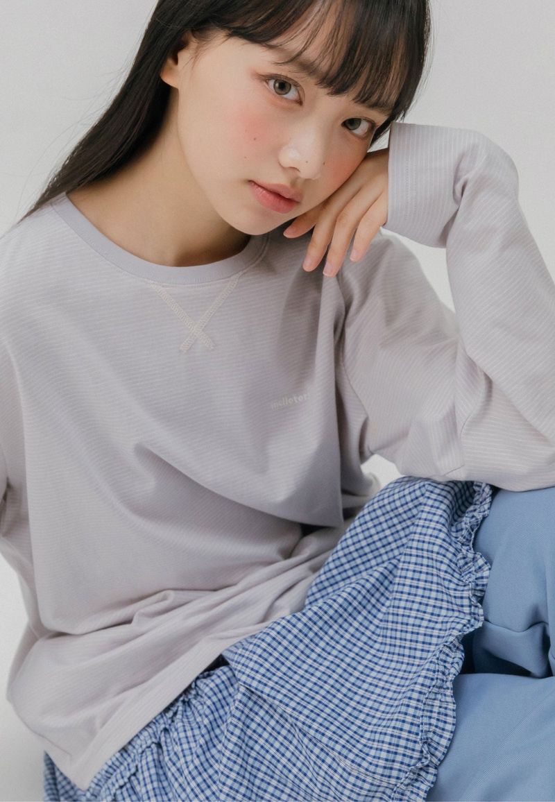 SOFT STRIPED T-SHIRT (PINK)