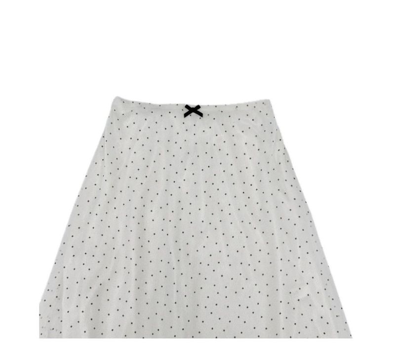 fine dot midi skirt