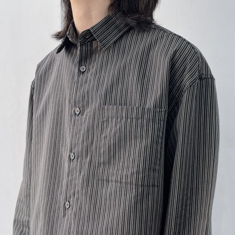 Minimalist Micro-Pleated Cropped Shirt
