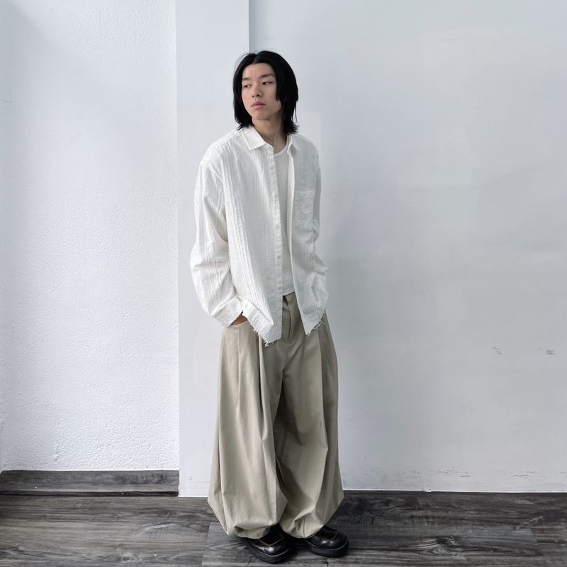 Frayed Textured Shirt