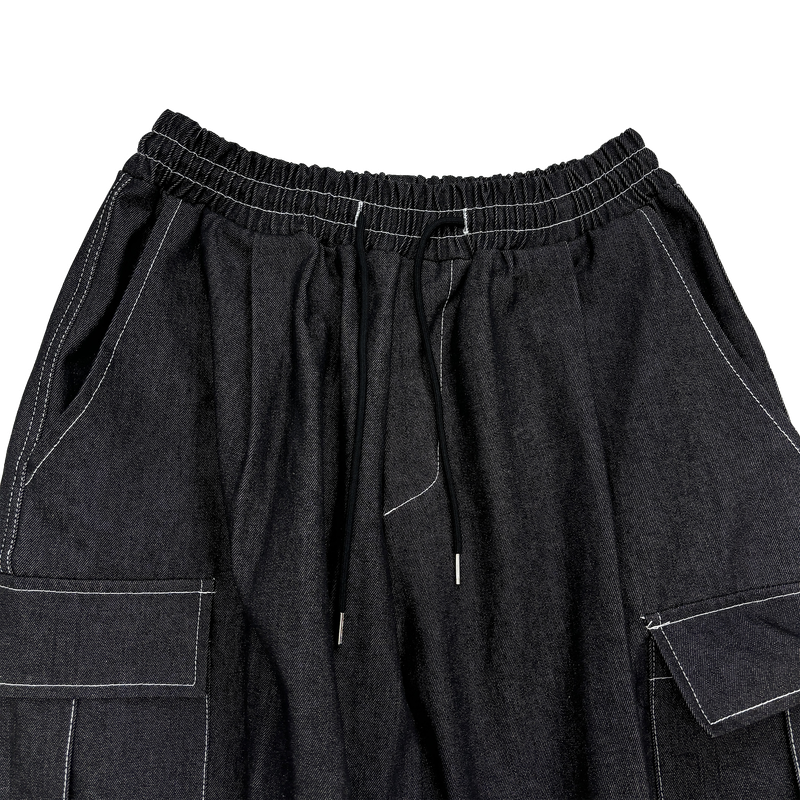 big over denim cargo balloon pt