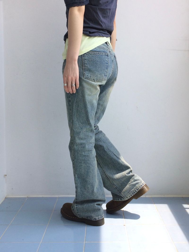 Vintage blue bootcut pants