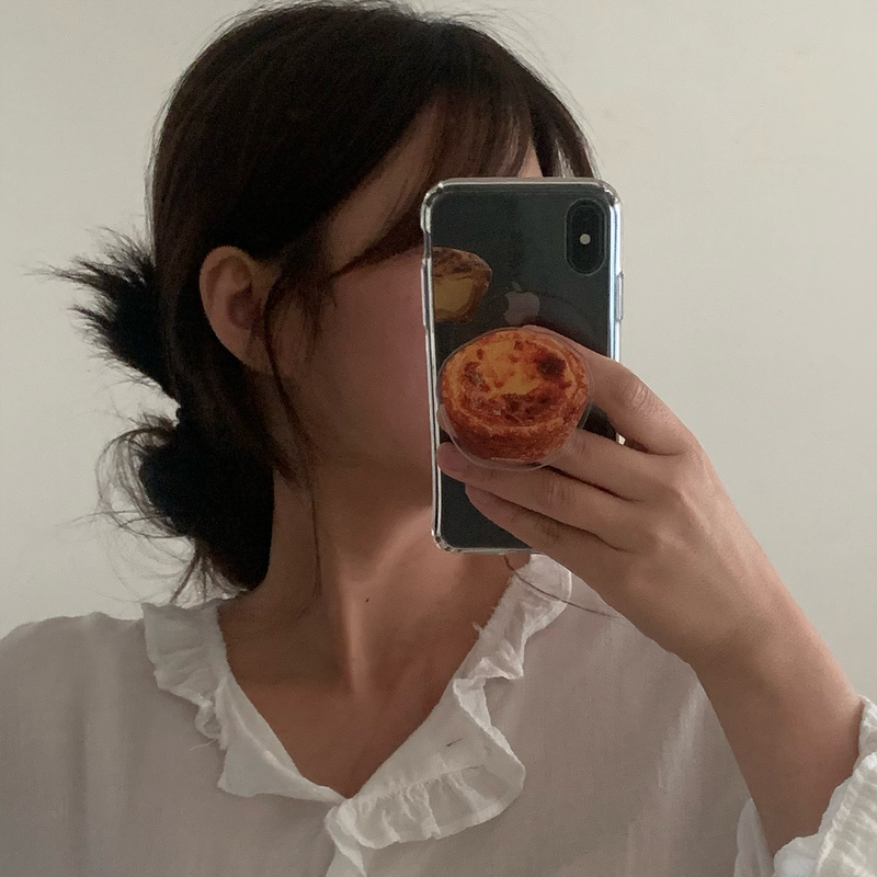 egg tart cookie dessert smart tok(sticker type)
