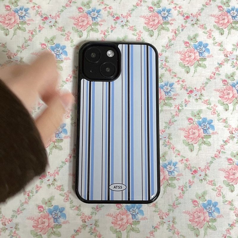 Blue Stripe Epoxy Bumper Case