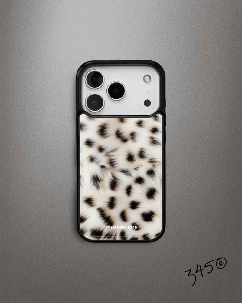 SNOW LEOPARD Epoxy Bumper Case / TREEFORFIVE345