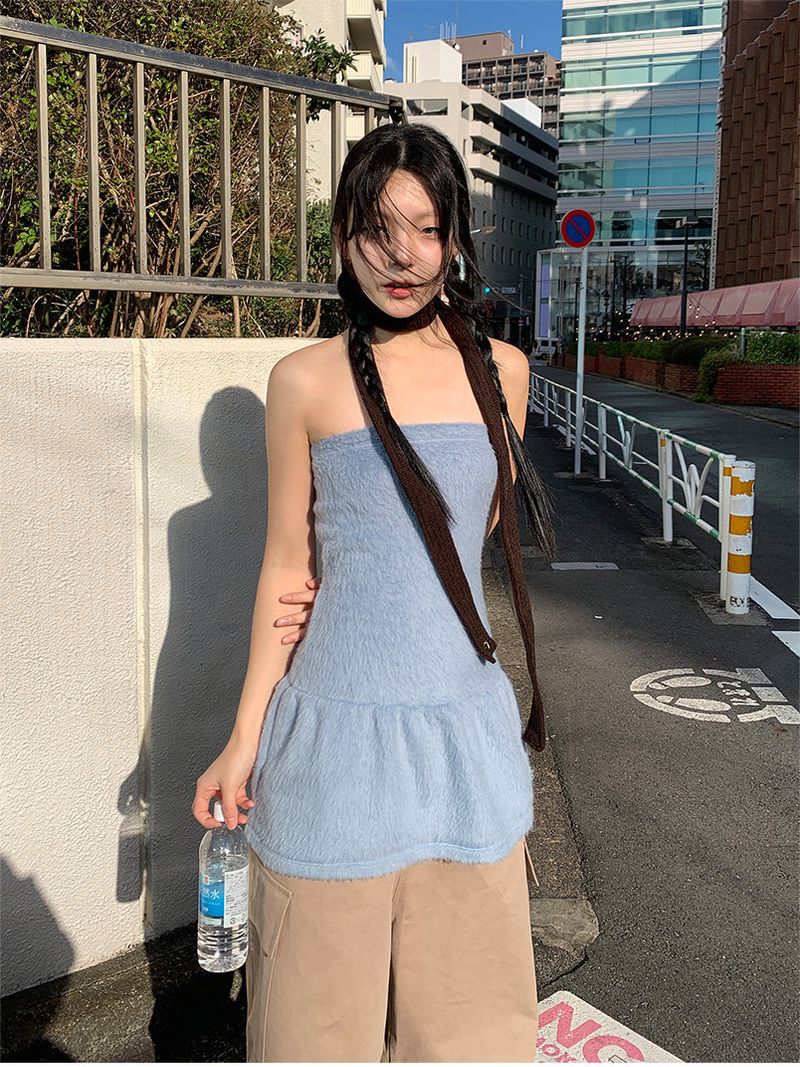 MINK TOP FLARE DRESS (2C)