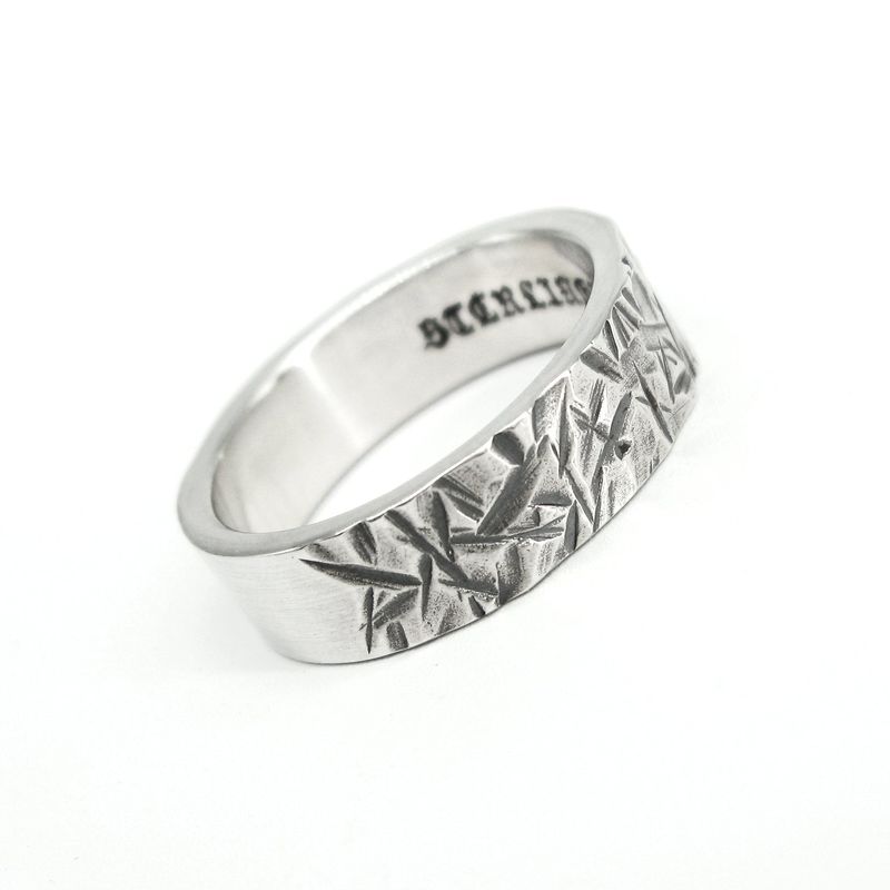 Rough6 silver ring